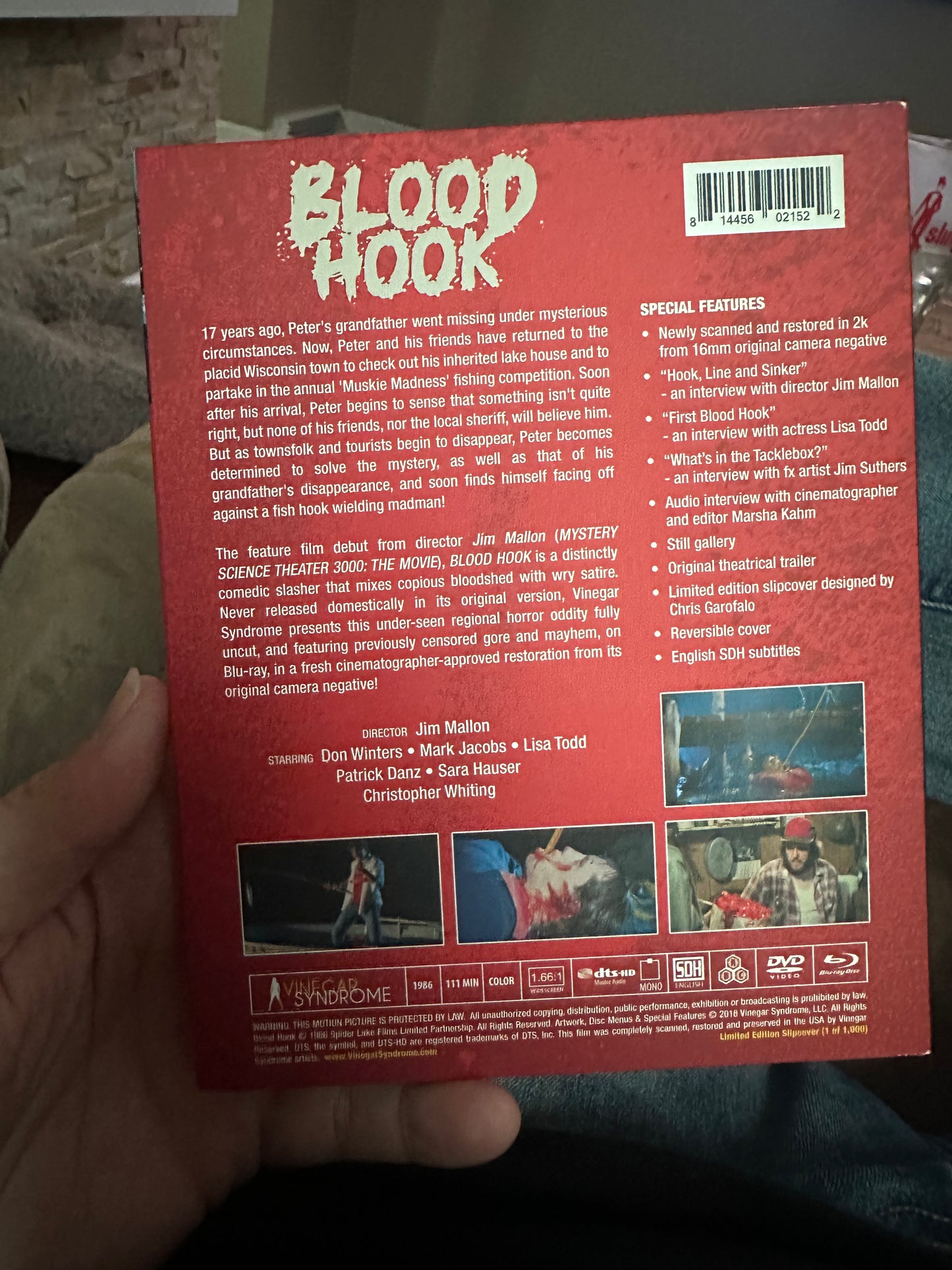 Blood Hook Blu ray/DVD-Vinegar Syndrome-Original Slipcover-2 Disc-