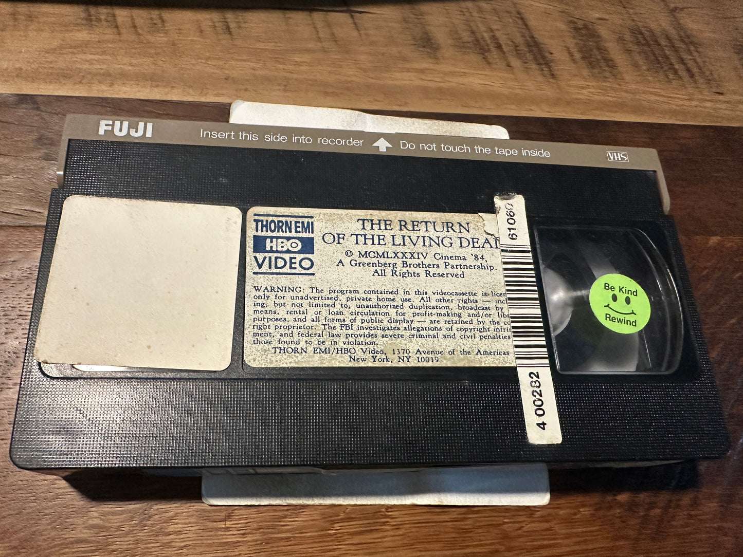 The Return Of The Living Dead VHS-Original Thorn EMI HBO Video-Cut Box
