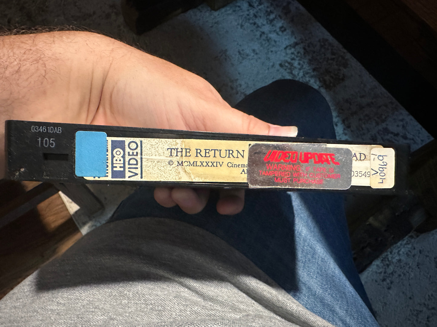 The Return Of The Living Dead VHS-Original Thorn EMI HBO Video-Cut Box