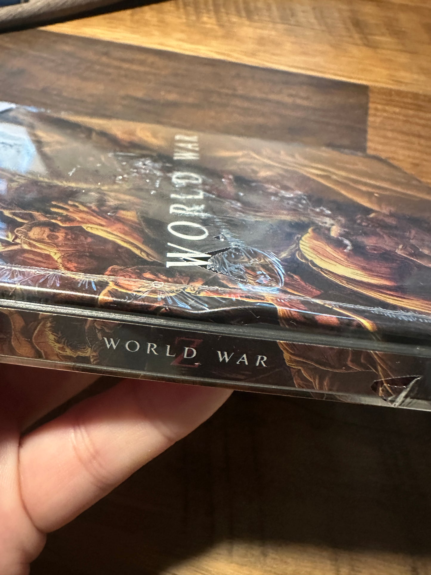 World War Z 4K Ultra HD/Blu ray-Scream Factory-Steelbook-DENTED-NEW