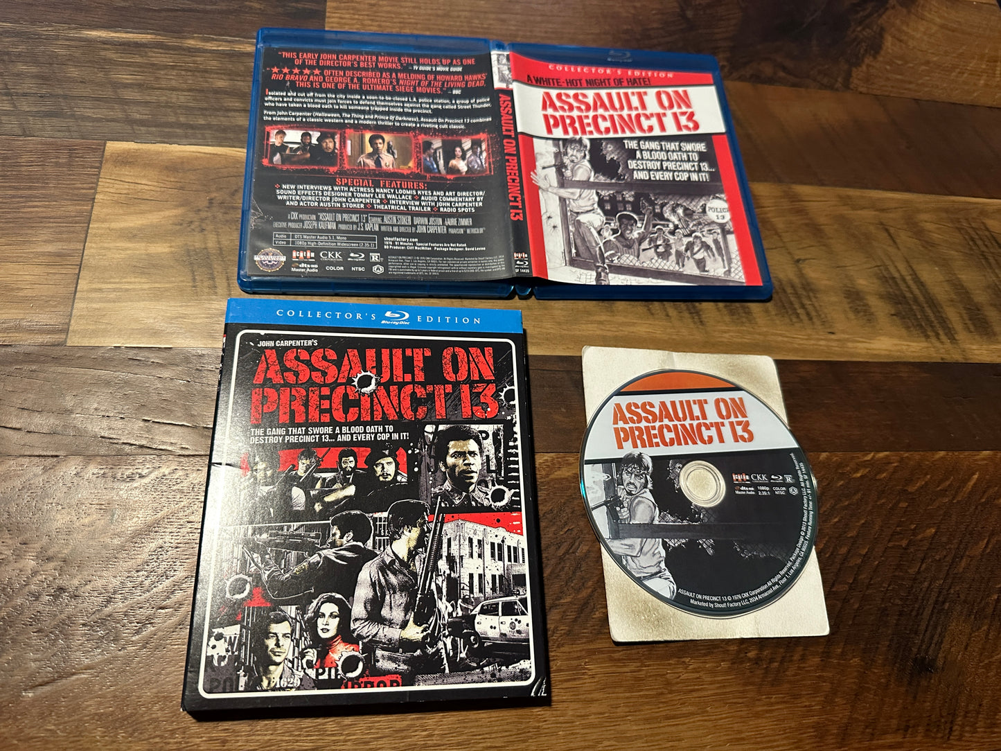 Assault On Precinct 13 Blu ray*Scream Factory*Collector Ed*OOP Slipcover*
