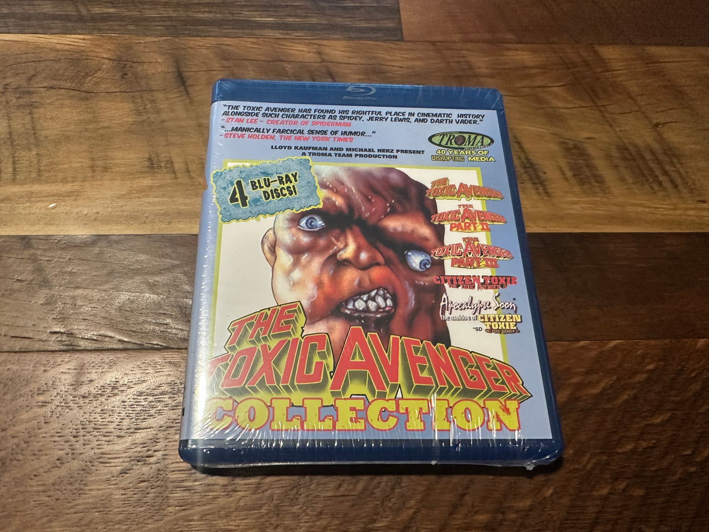The Toxic Avenger Collection Blu ray-Troma Entertainment-4 Disc Set-NEW