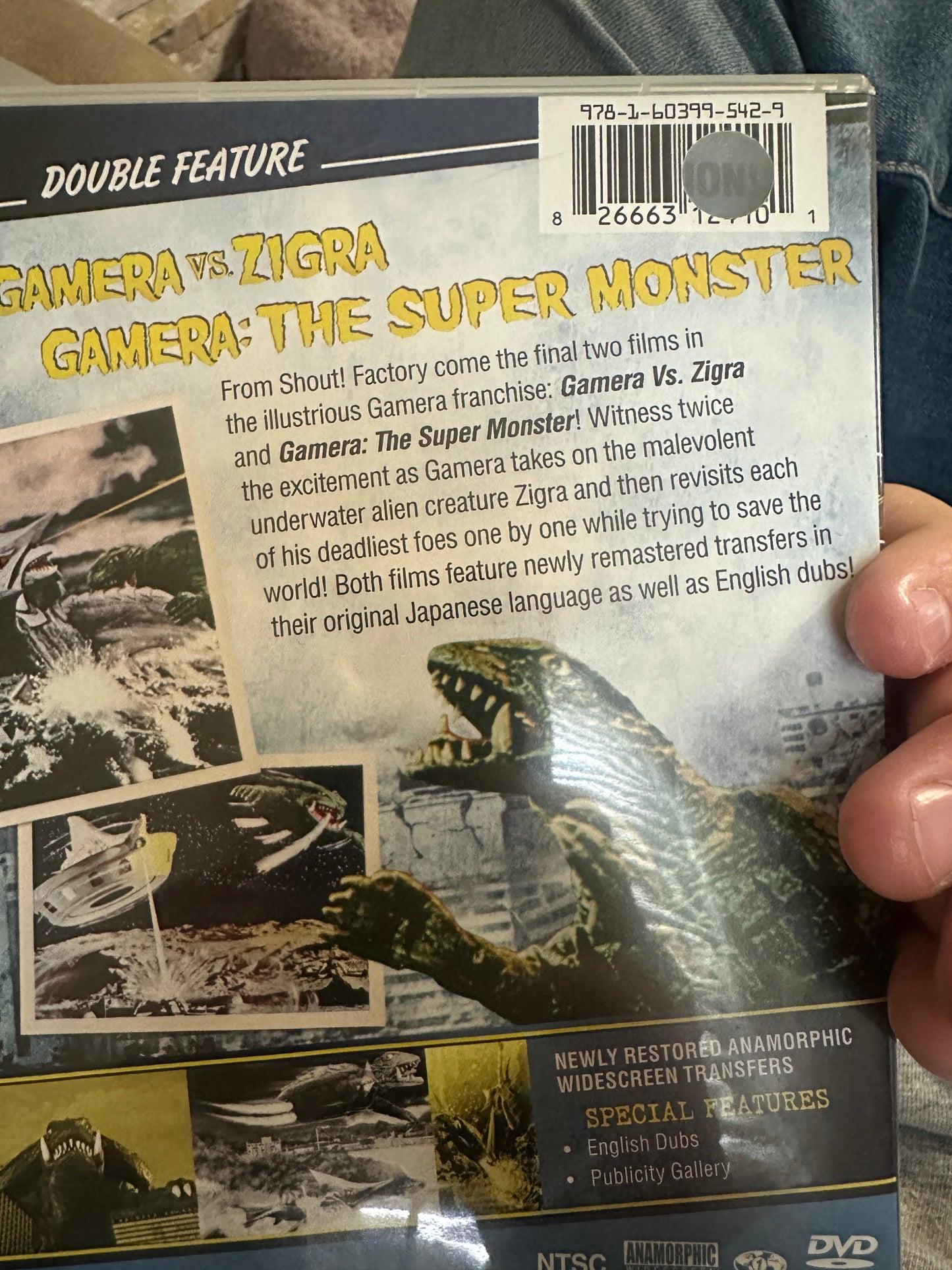 Gamera VS Zigra & Gamera The Super Monster (DVD, Shout Factory)