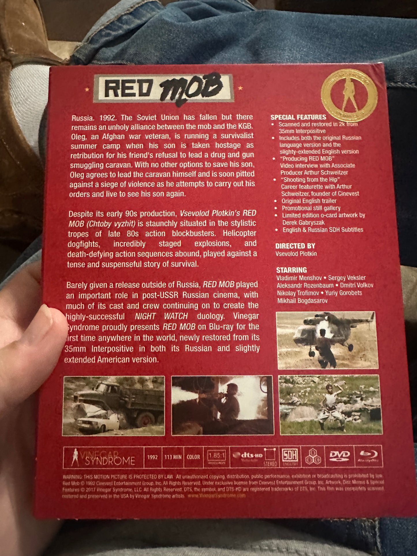 Red Mob (Blu ray, Vinegar Syndrome, VSMC Slipcover, 90’s Classic)