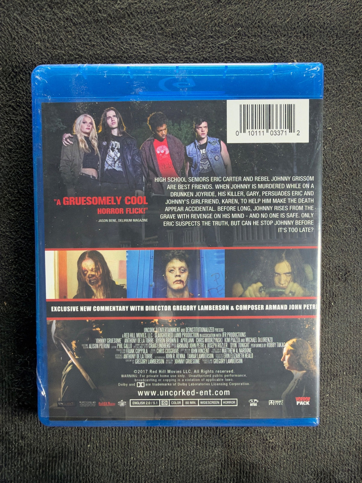Johnny Gruesome (Blu-ray, HorrorPack, 2018 Horror Classic, NEW/Sealed)