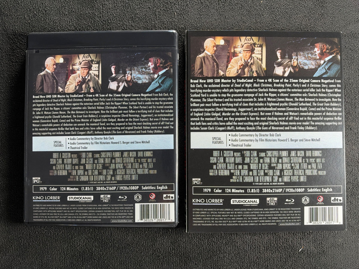 Murder by Decree (4K Ultra HD, Kino Lorber, Slipcover, 70's Classic Horror)