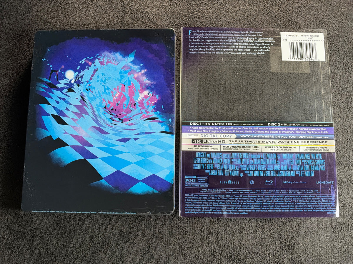 Imaginary (4K Ultra HD, Lionsgate, Steelbook, Slipcover, No Digital)