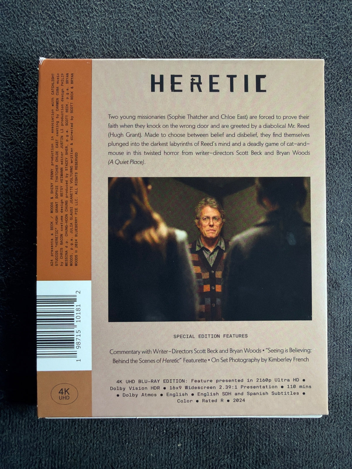 Heretic (4K Ultra HD, A24, 2024 Classic, Widescreen, Special Edition)