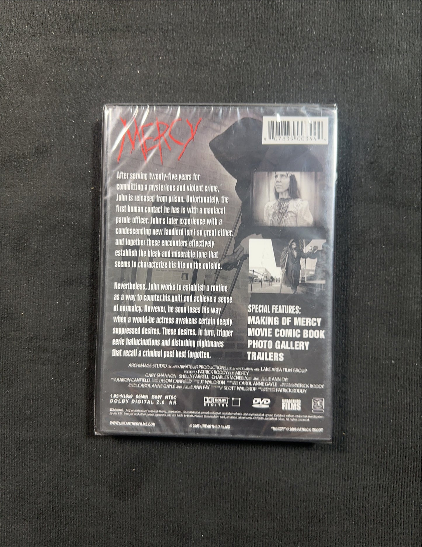 Mercy (DVD, Unearthed Films, Obscure Horror, NEW/Sealed)