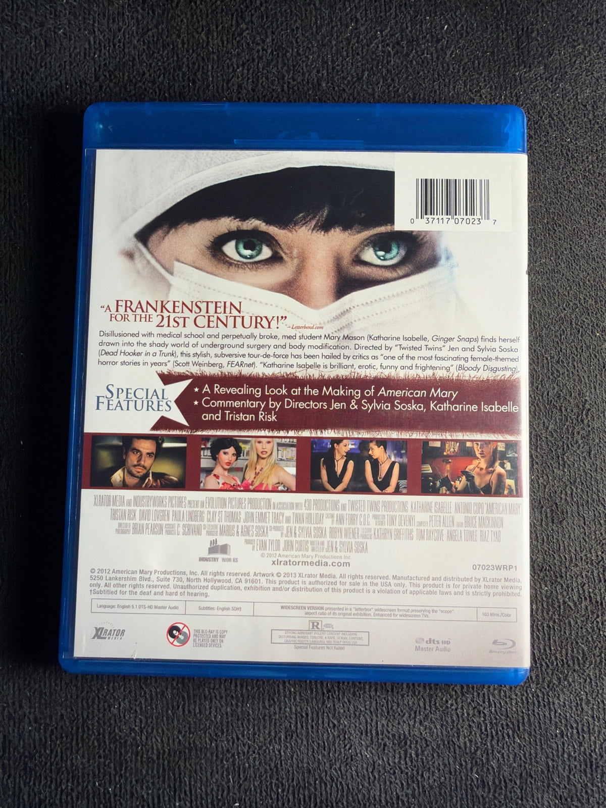 American Mary (Blu-ray, XLrator Media, 2013 Horror, Widescreen)