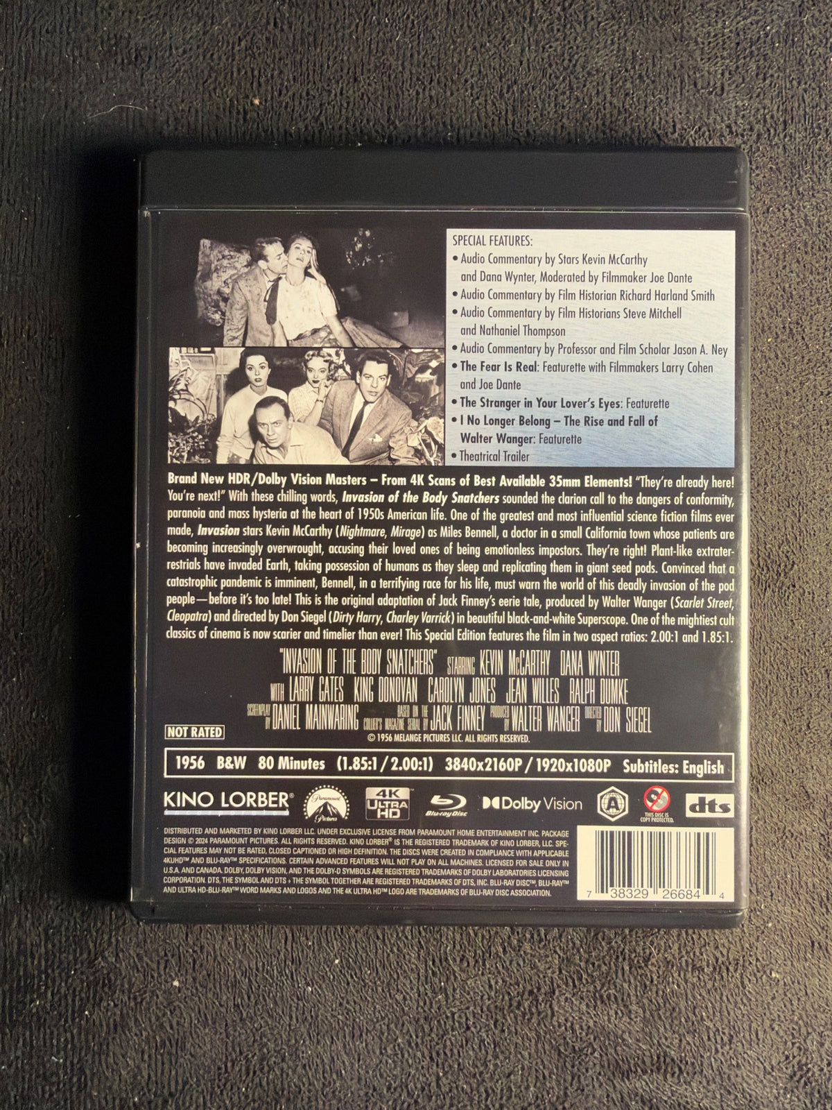 Invasion of the Body Snatchers (1956) (4K Ultra HD, Kino Lorber, Classic)