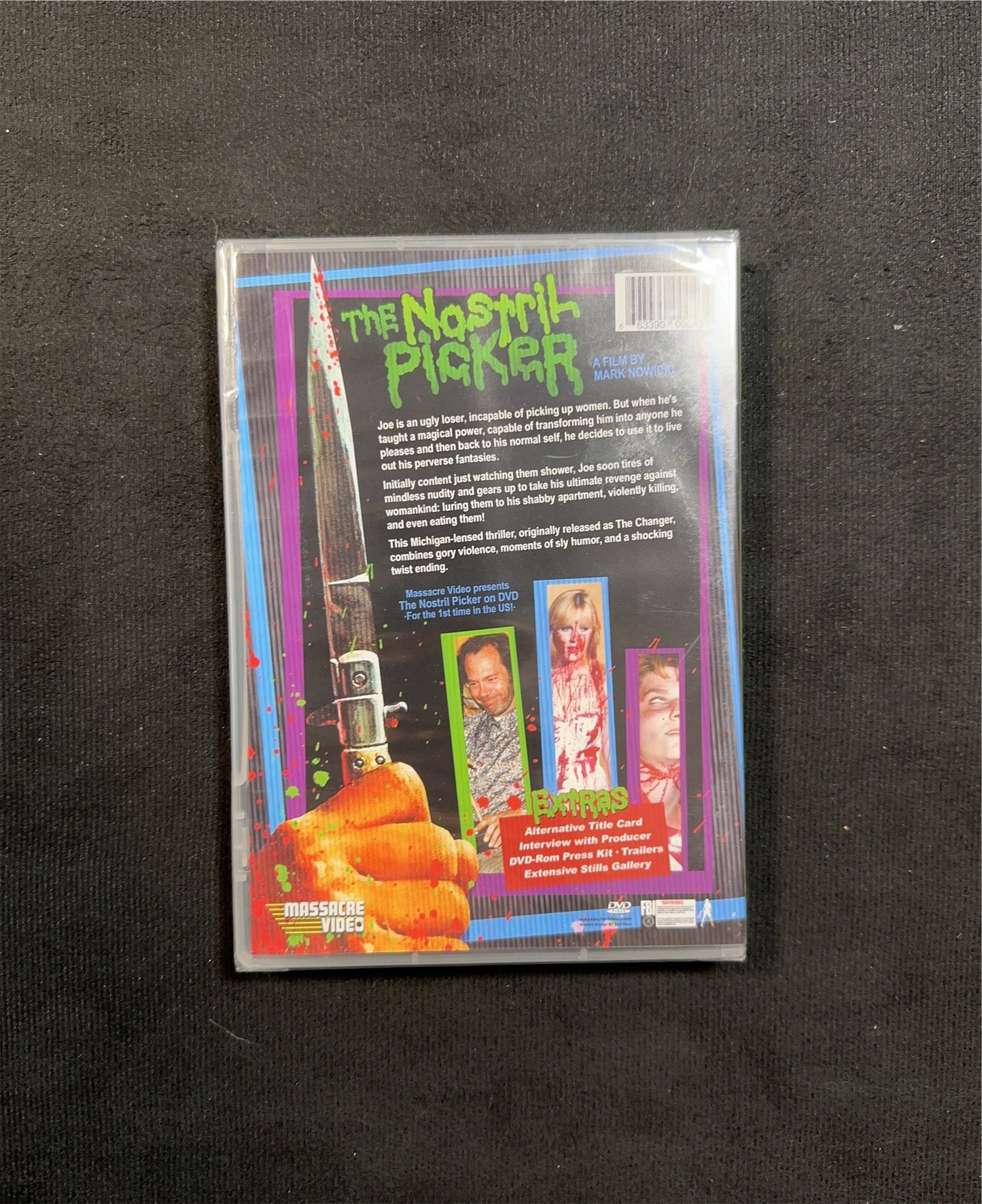 The Nostril Picker Killer (DVD, Massacre Video, Obscure , Rare, NEW/Sealed)