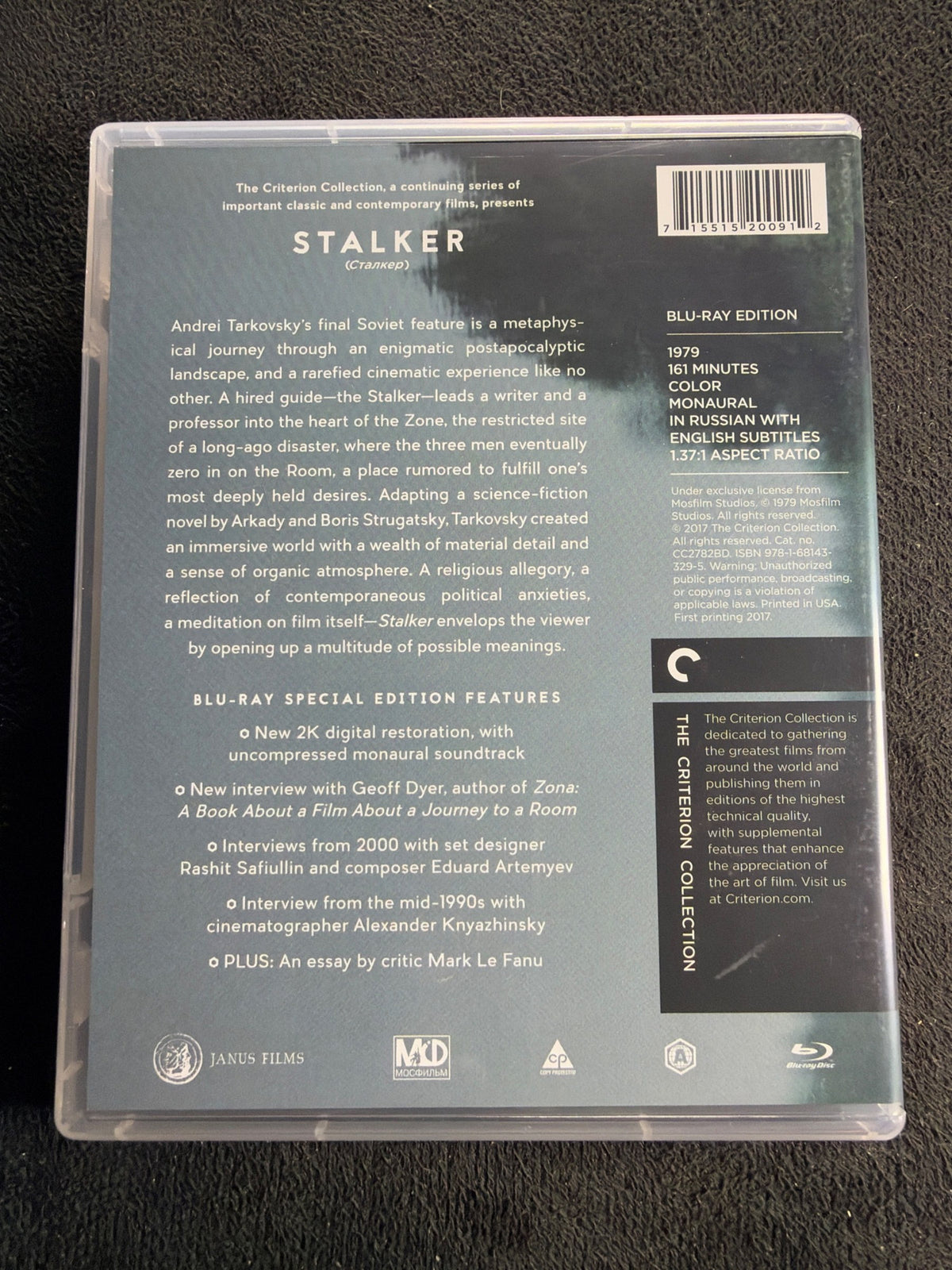 Stalker (Blu-ray, Criterion Collection, Special Edition, Widescreen)