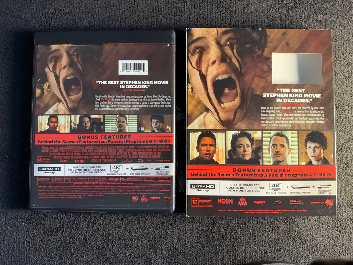 The Monkey (2025) (4K Ultra HD, Neon, Slipcover, Stephen King)