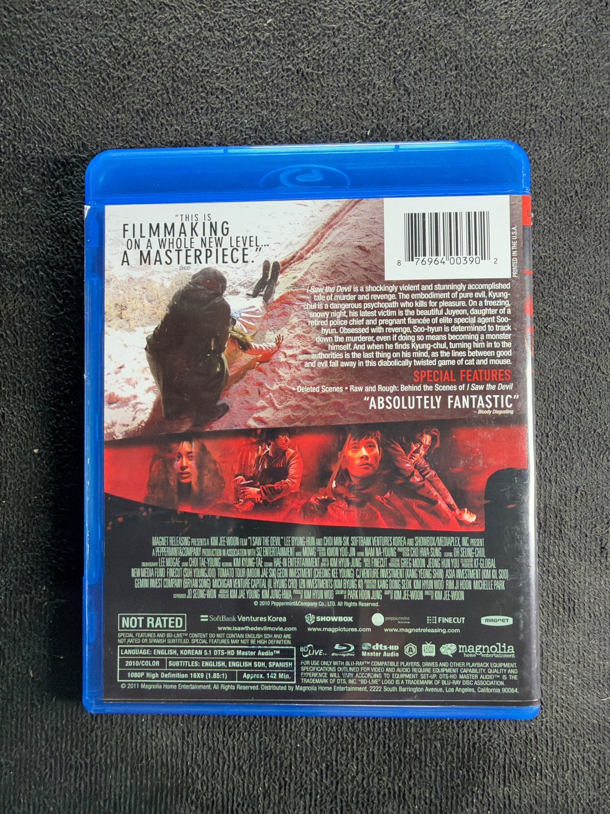 I Saw the Devil (Blu-ray, Magnolia Home Entertainment, Widescreen)