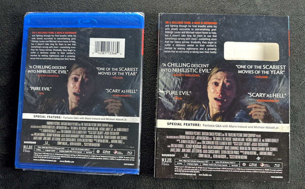 The Dark and the Wicked (Blu-ray, RLJ Entertainment, Rare Slipcover, NEW/Sealed)