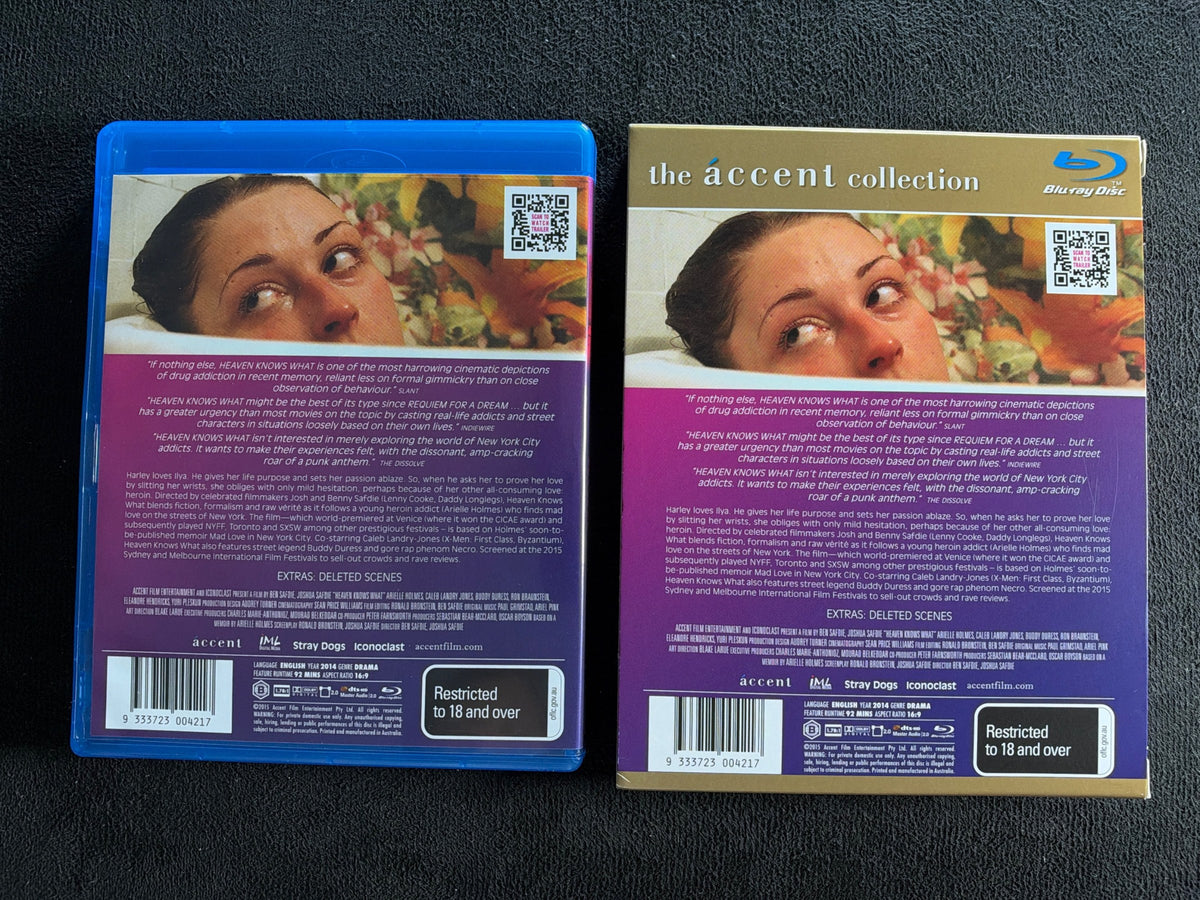 Heaven Knows What (Blu-ray, Accent Film Entertainment, Region B, Slipcase))