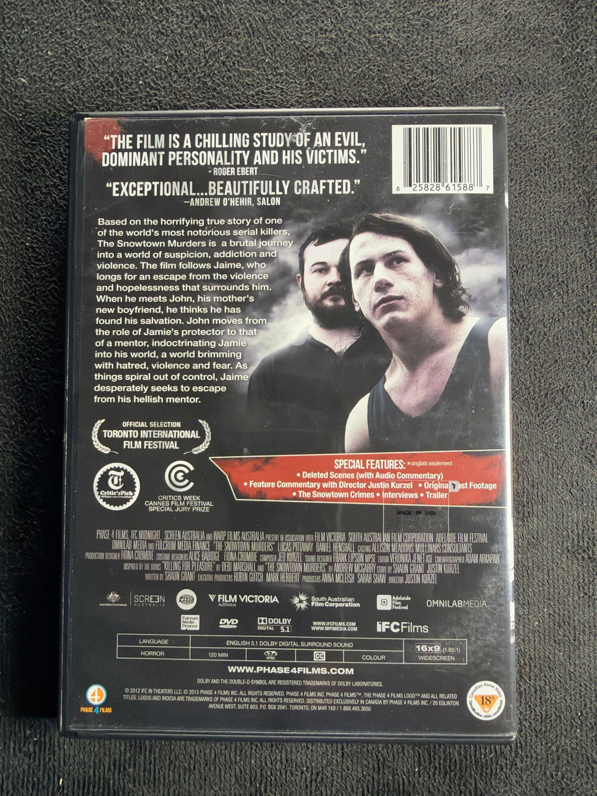 The Snowtown Murders (DVD, Phase 4 Films, 2011 Horror, Widescreen)