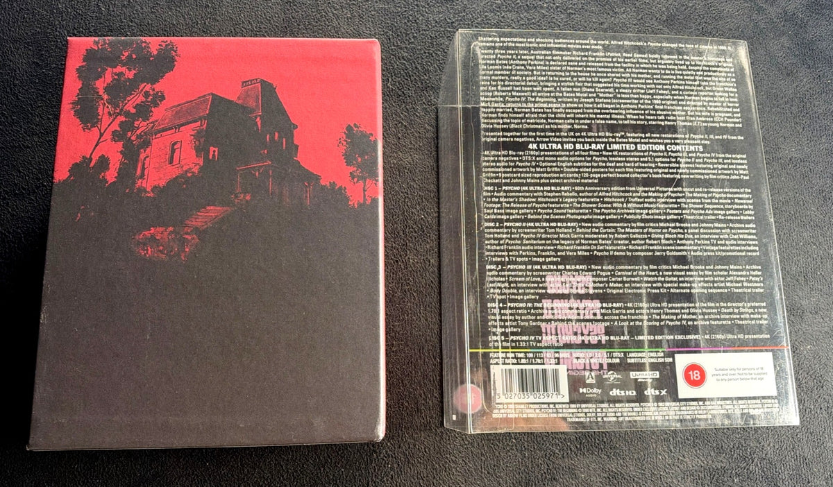 Psycho Collection (4K Ultra HD, Arrow Video, Limited Edition, Slipcover)