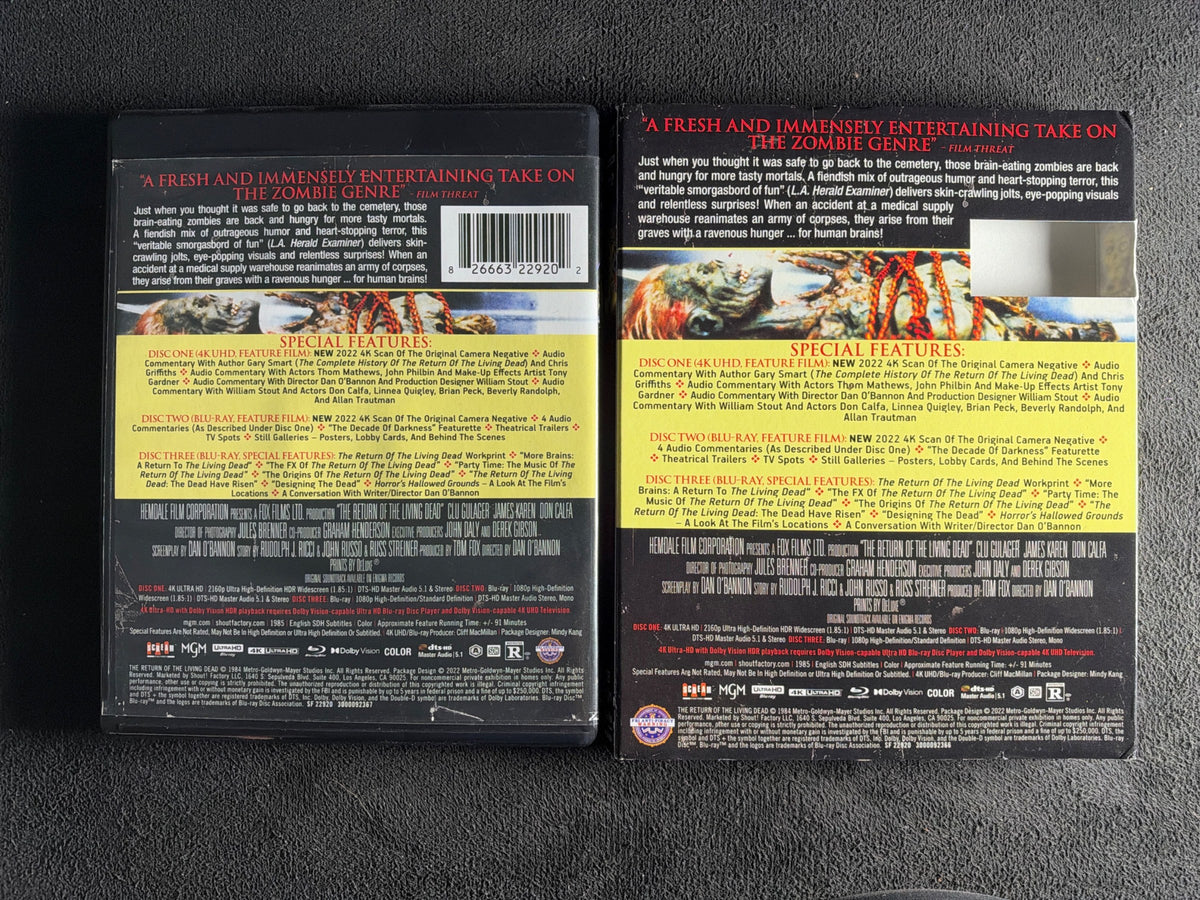 The Return of the Living Dead (4K Ultra HD, Scream Factory, Slipcover)