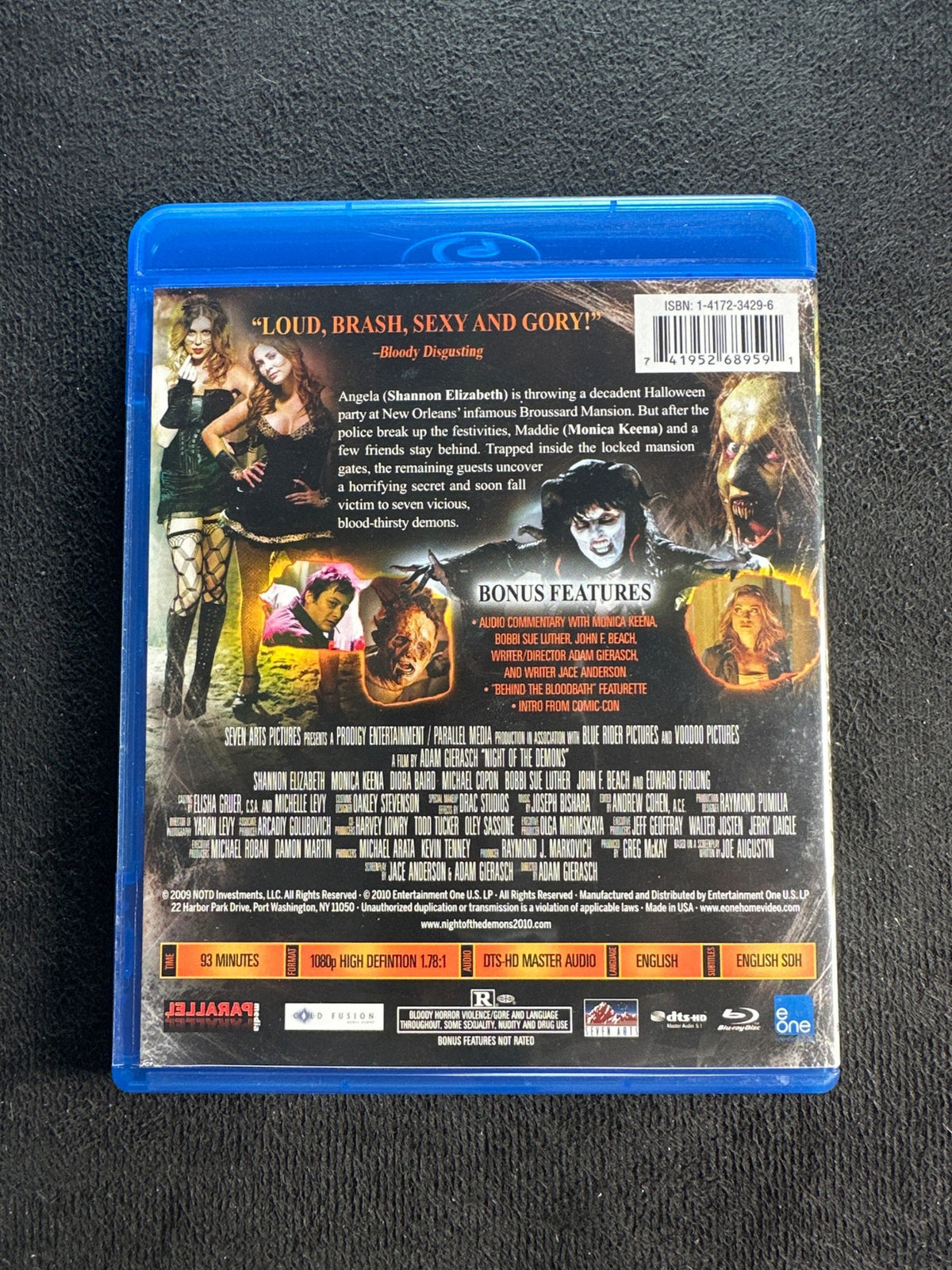 Night of the Demons 2010 (Blu-ray, EOne, Classic Horror, OOP, Rare)