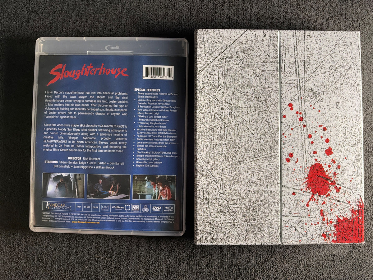 Slaughterhouse (Blu-ray, Vinegar Syndrome, Slipcover, 80's Classic Horror)