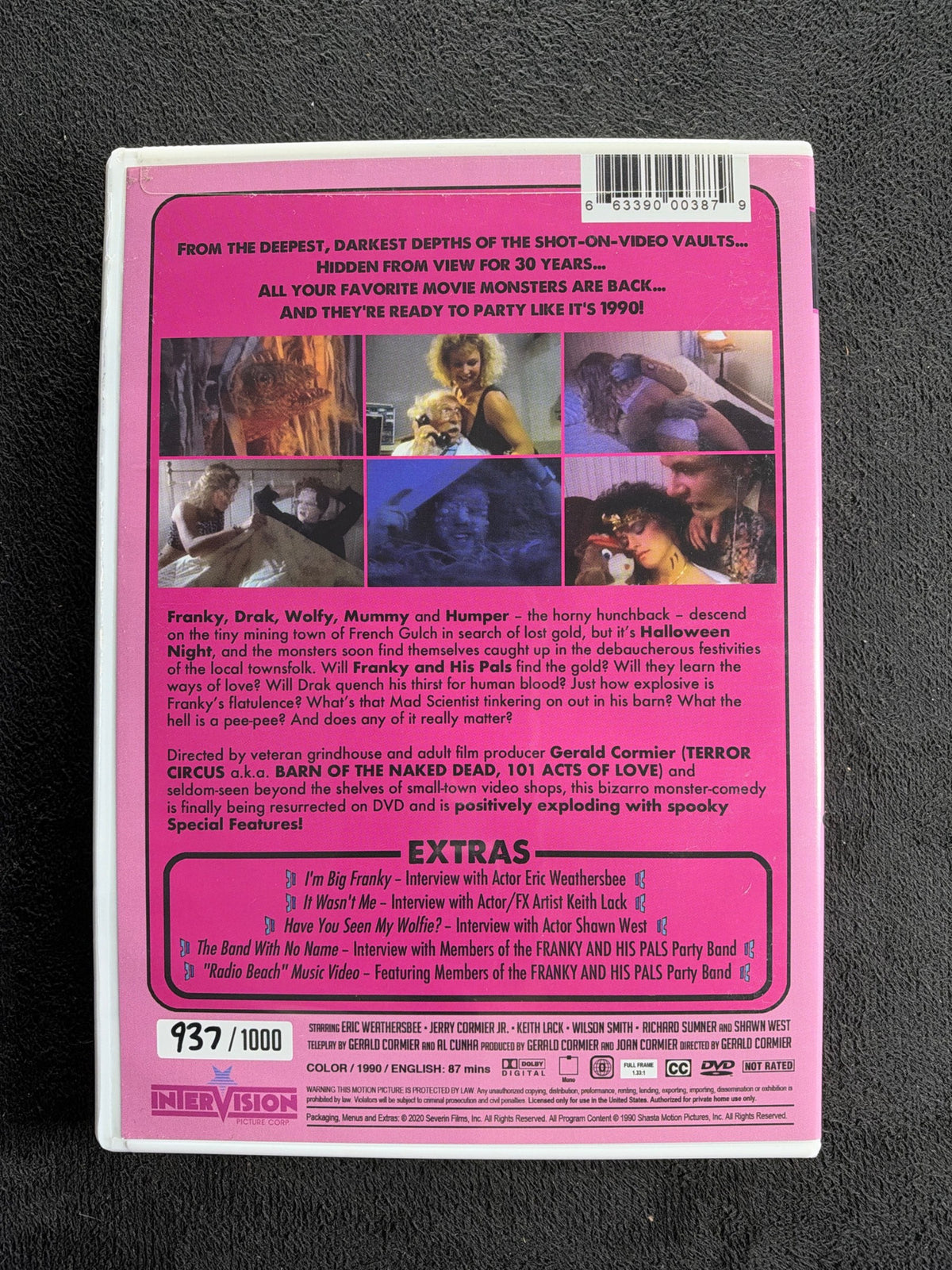 Franky and His Pals (DVD, Severin Films, Numbered Edition, Classic Horror)
