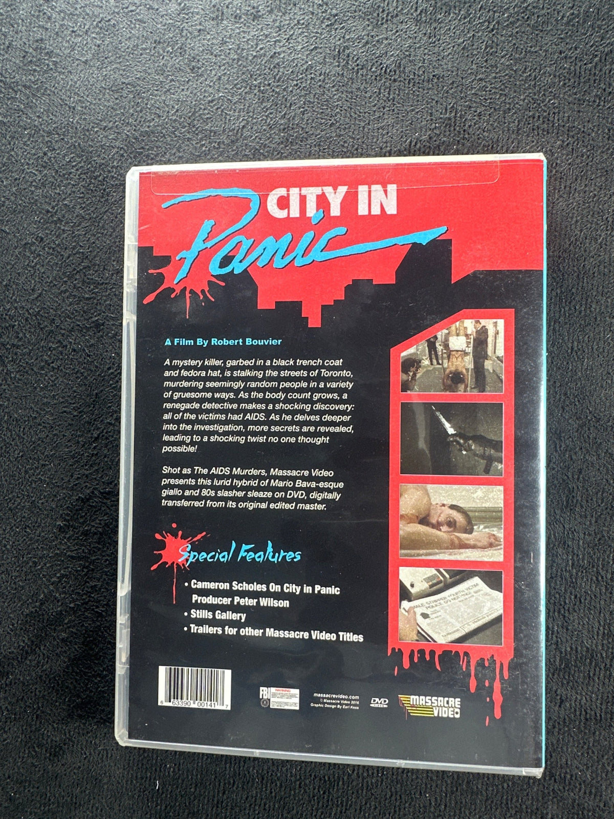 City in Panic (DVD, Massacre Video, 80's Classic Horror, OOP)