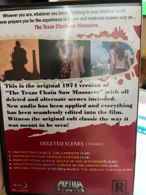 The Texas Chainsaw Massacre Uncensored DVD - Deleted Scenes & Alternate Scenes Included