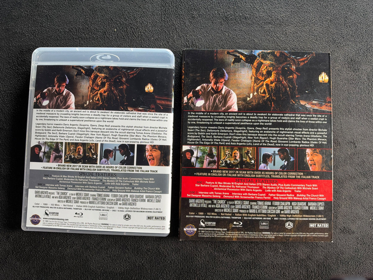 The Church (Blu-ray, Scorpion Releasing, Slipcover, Dario Argento)