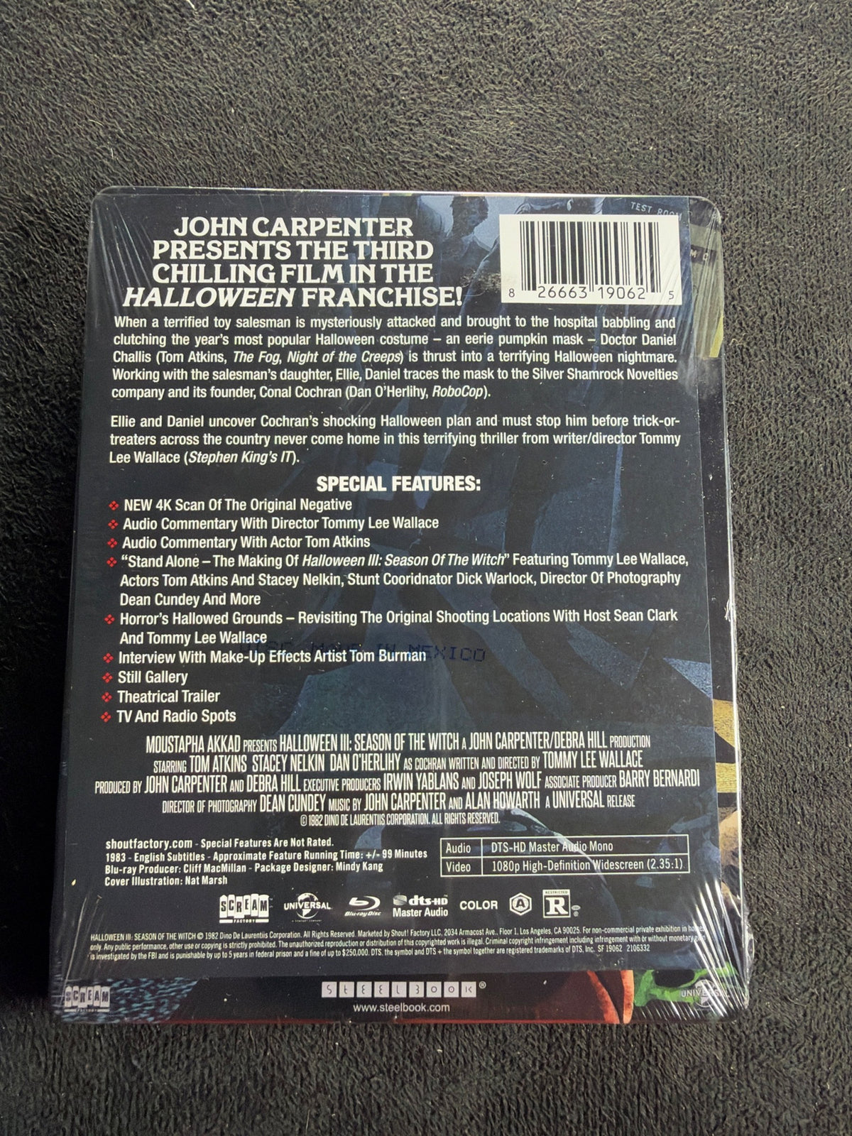 Halloween III: Season of the Witch (Blu-ray, Scream Factory, NEW/Sealed)