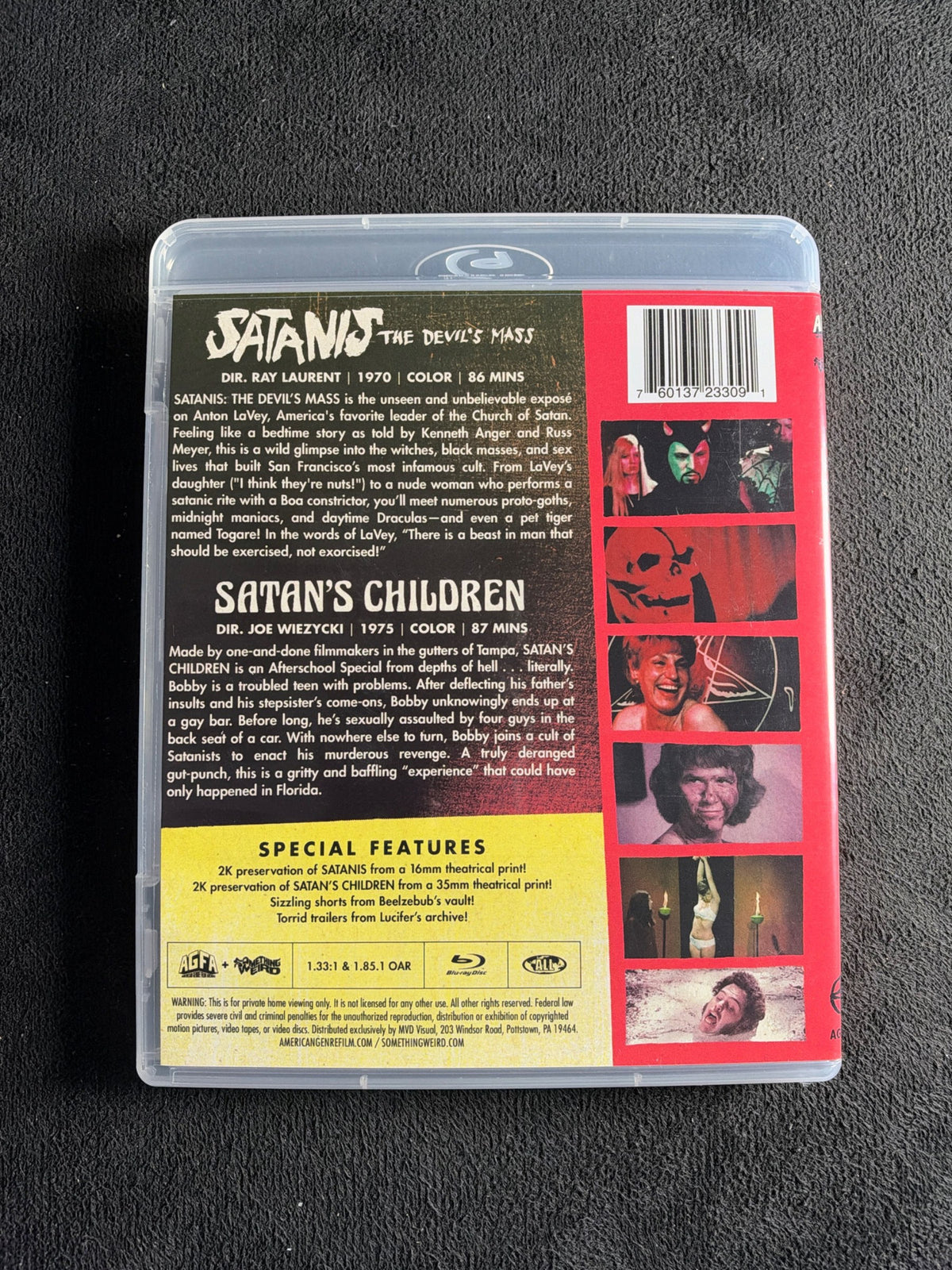 Satanis: The Devil's Mass + Satan's Children (Blu-ray, AGFA, Classic Horror, OOP