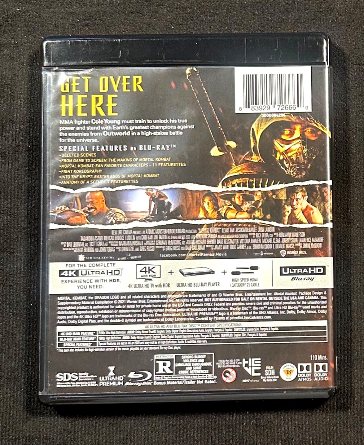 Mortal Kombat II (4K UHD, Warner, Bros, Widescreen, Slipcover, No Digital)