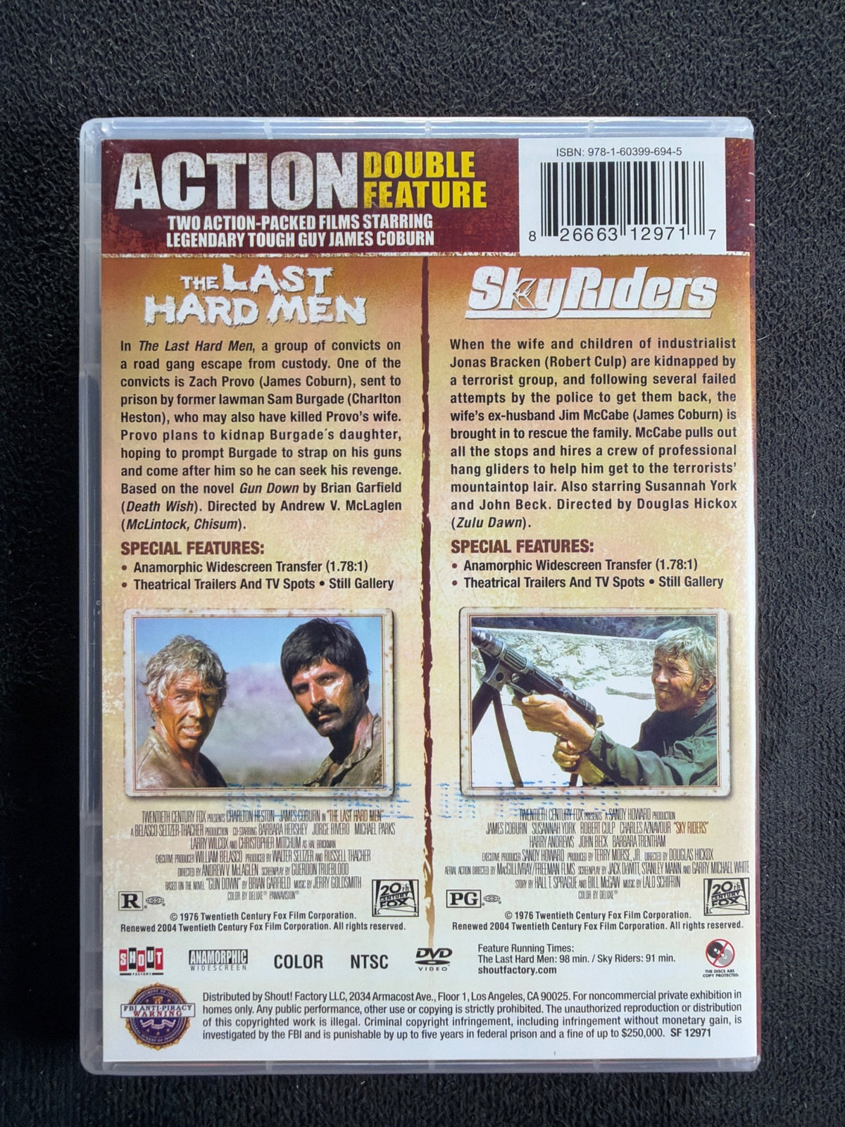 The Last Hard Men / Sky Riders (DVD, Shout! Factory)