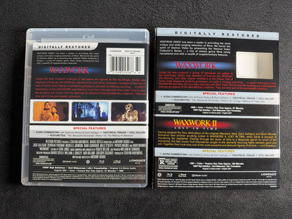 Waxwork 1 & 2 (Blu-ray, Vestron Video, Slipcover, Classic Horror Series)