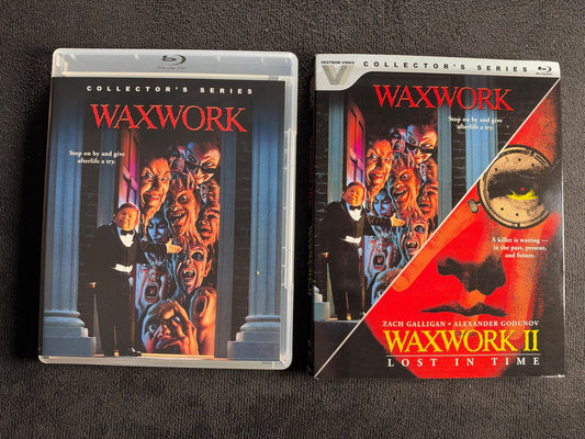 Waxwork 1 & 2 (Blu-ray, Vestron Video, Slipcover, Classic Horror Series)