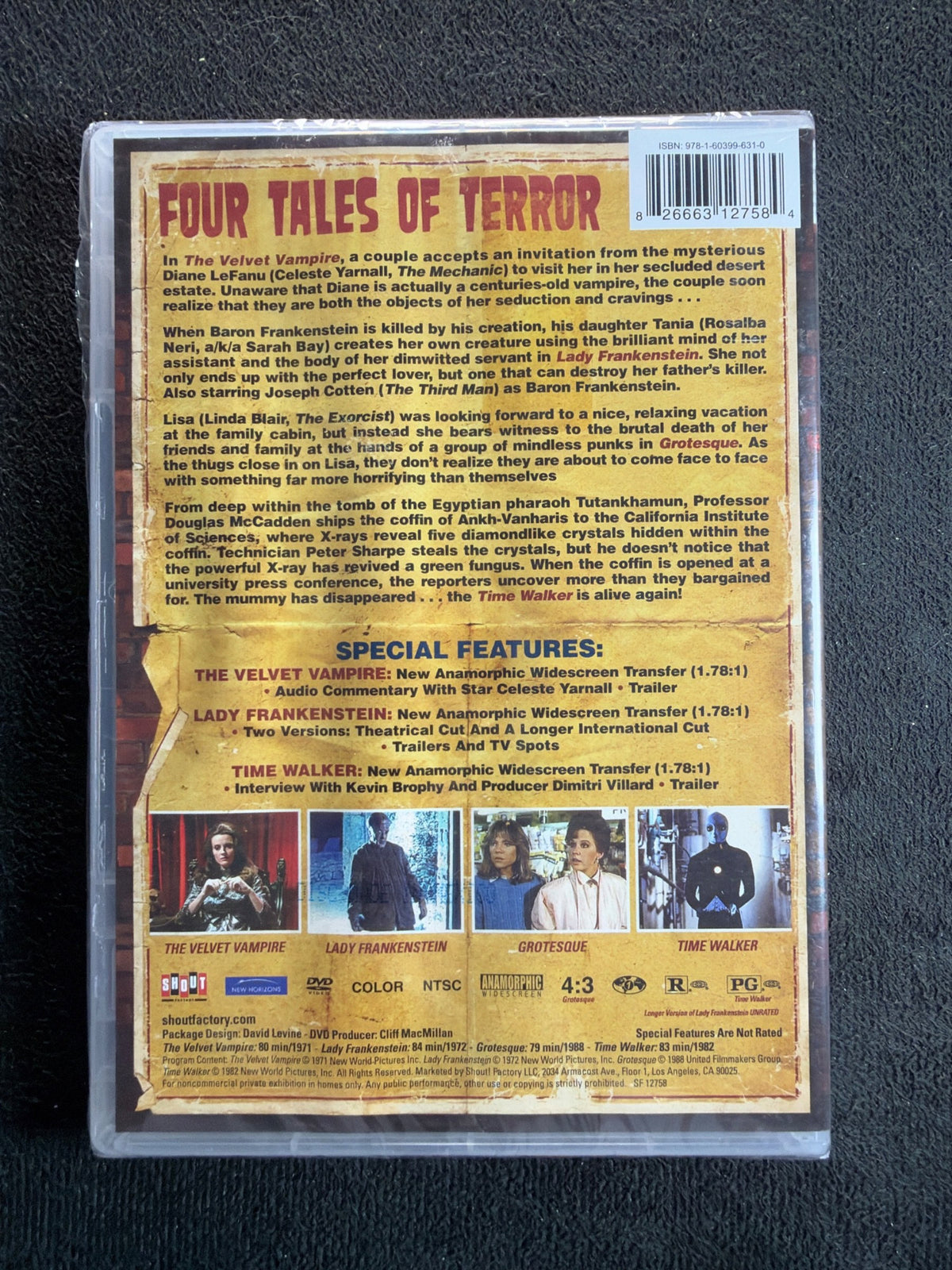 Vampires, Mummies, Monsters (DVD, Shout Select, Time Walker, NEW/Sealed)