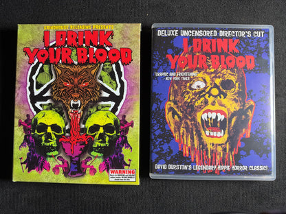 I Drink Your Blood (Blu-ray, Grindhouse Releasing, 70's Classic, Slipcover)