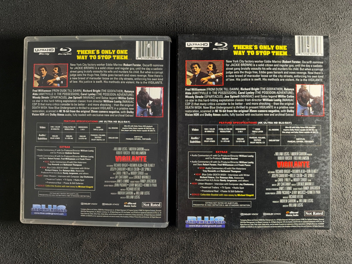 Vigilante (4K UHD, Blue Underground, Slipcover, 80's Classic, Widescreen)