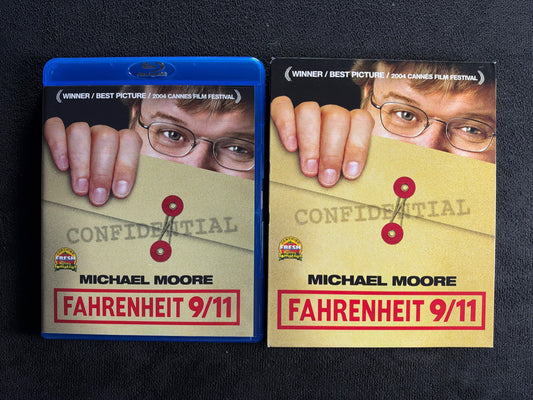 Fahrenheit 9/11 (Blu-ray, MVD Visual, Slipcover, 2004 Classic, Widescreen)