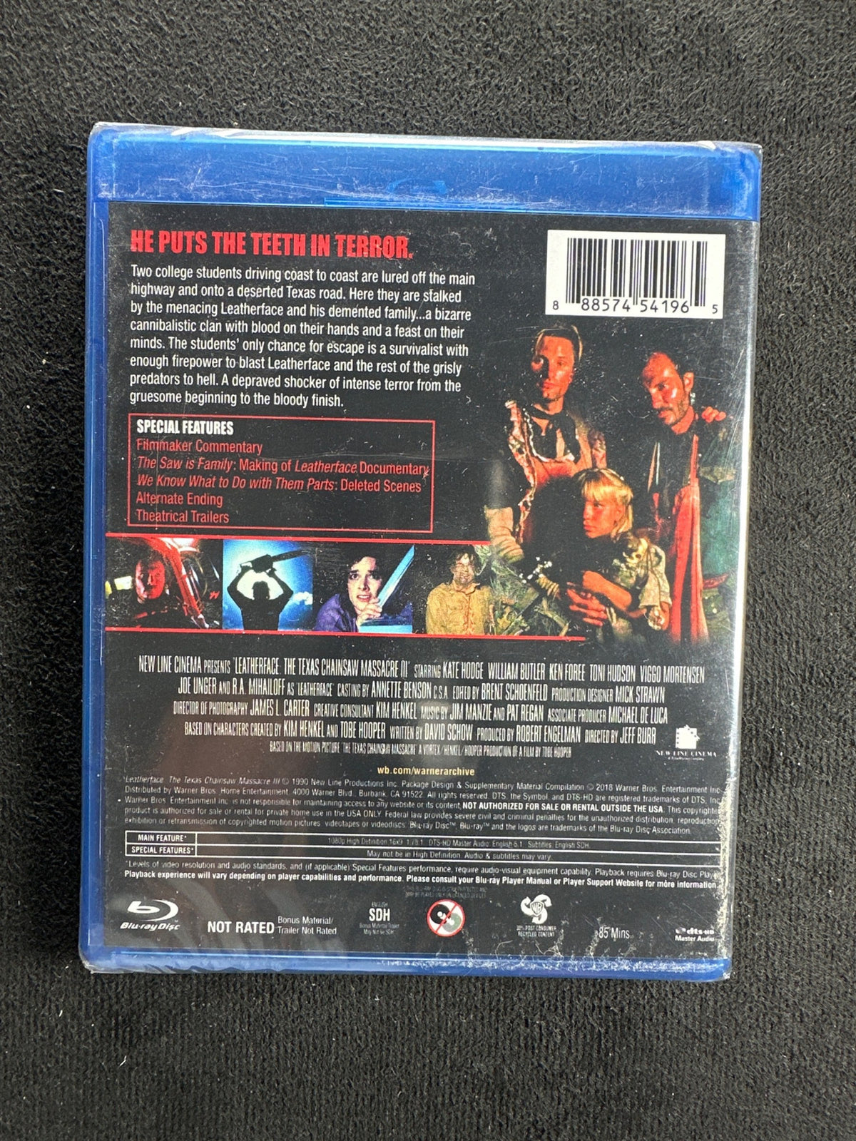 Leatherface: The Texas Chainsaw Massacre III (Blu-ray, Warner Bros., NEW/Sealed)