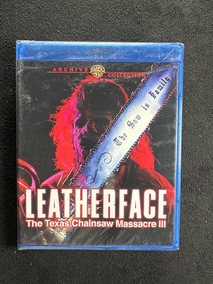 Leatherface: The Texas Chainsaw Massacre III (Blu-ray, Warner Bros., NEW/Sealed)