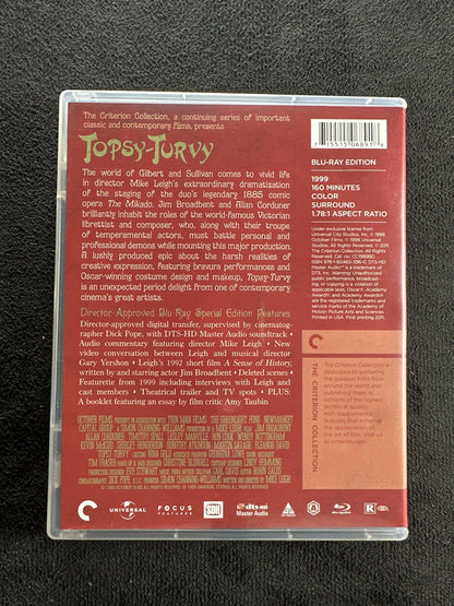 Topsy-Turvy (Blu-ray, Criterion Collection, Special Edition,  90's Classic)