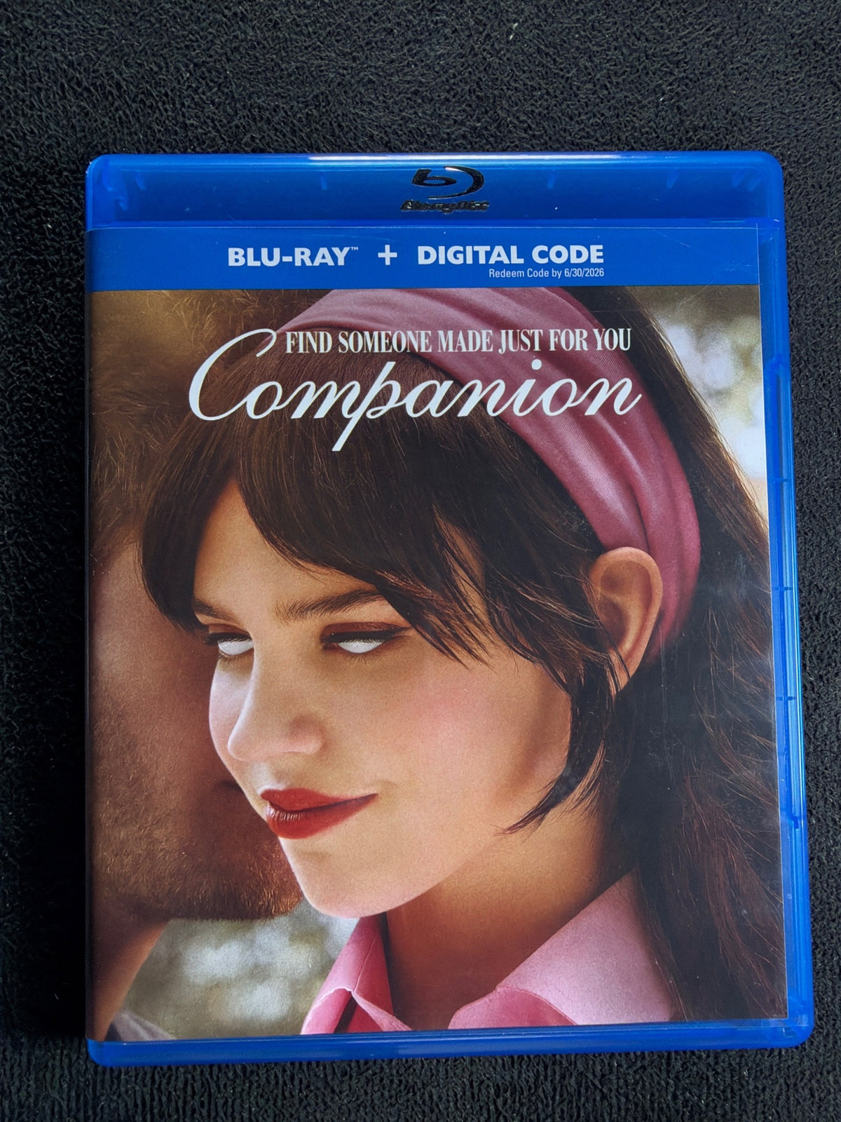 Companion (Blu-ray, Warner Bros, 2025 Horror, Widescreen, No Digital)