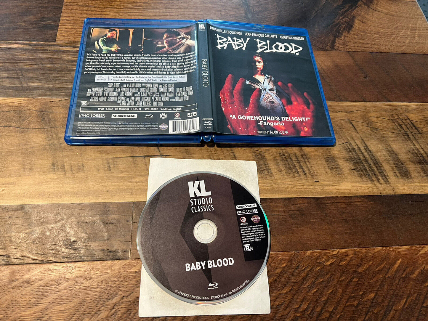 Baby Blood Blu ray*Kino Lorber*90's Classic Horror*Widescreen*