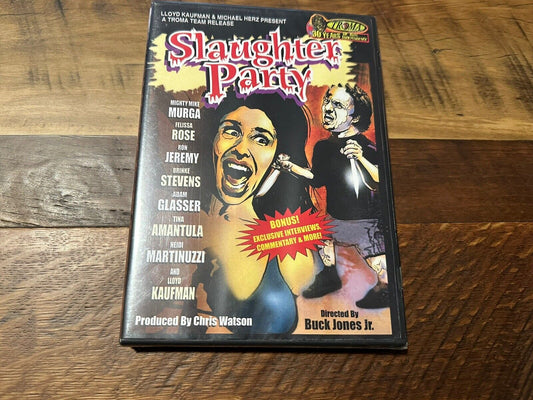 Slaughter Party DVD*Troma Entertinament*Obscure Classic*Sealed/NEW*