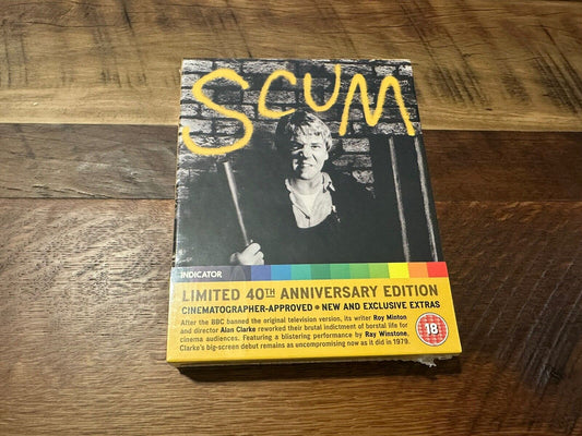 Scum Blu ray*Indicator*Limited Edition*Region Free*Boxset*Booklet*Poster*NEW*