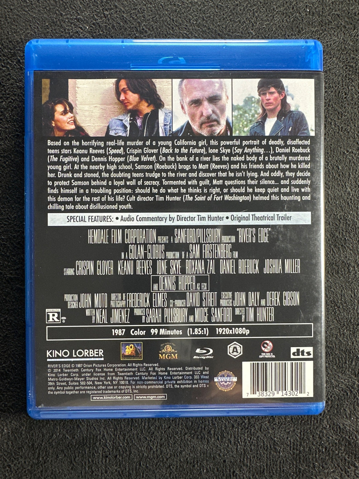 River's Edge (Blu-ray, Kino Lorber, 80's Classic, OOP, Rare)