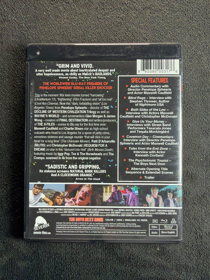 The Boys Next Door (Blu-ray, Severin Films, 80's Charlie Sheen Classic)