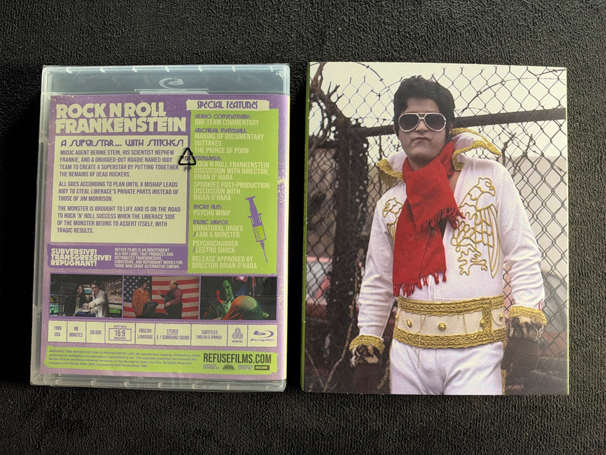 Rock 'n' Roll Frankenstein (Blu-ray, Refuse Films, Slipcover, NEW/Sealed)
